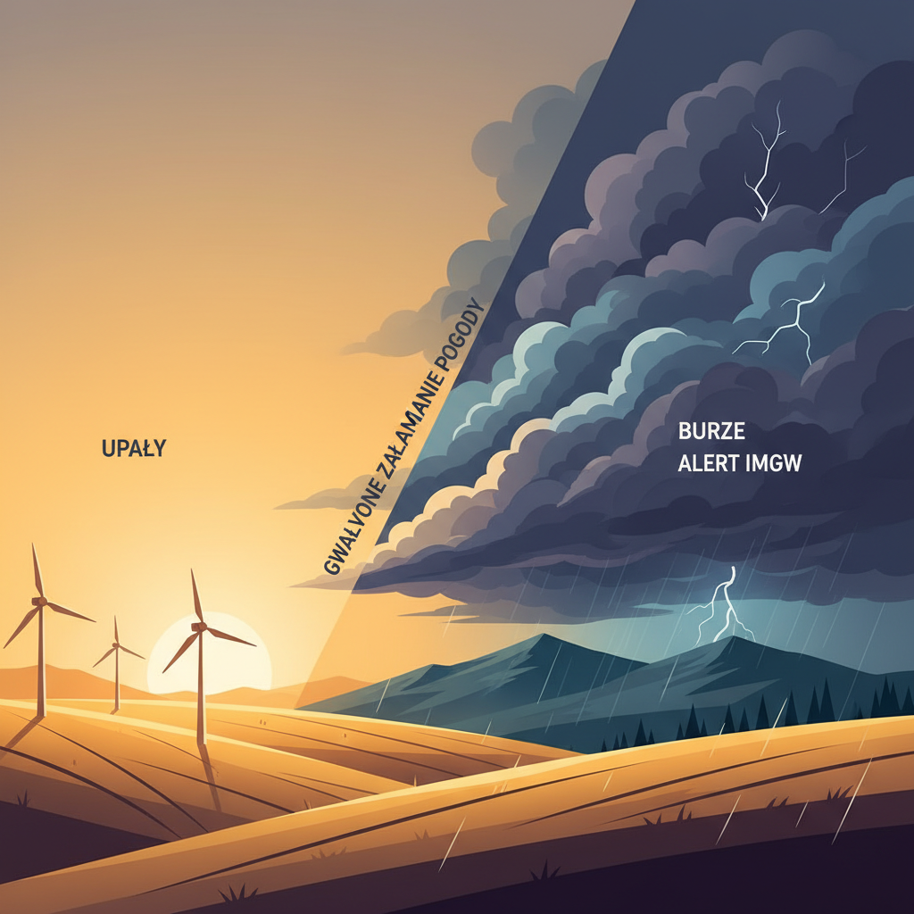 Gwałtowne Załamanie Pogody w Polsce: Burze, Upały, Alerty IMGW – Najnowsza Prognoza