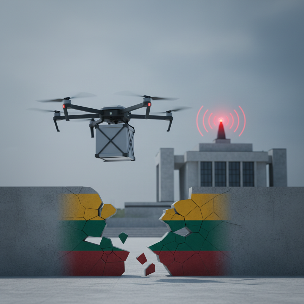 Dron z ładunkiem na Litwie: Luki w obronie i ostrzeżenie Nausedy